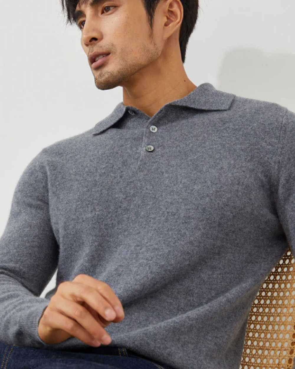 Ponza | Kaszmirowy sweter polo