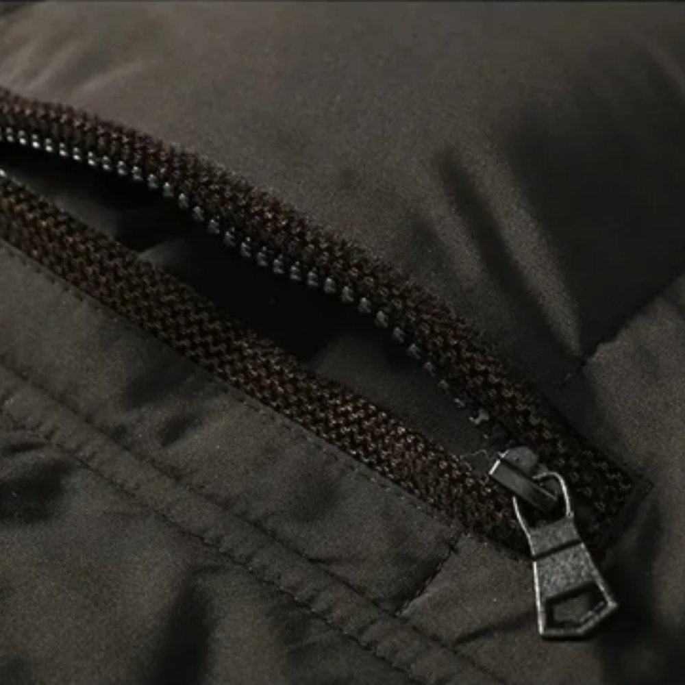 Elegancki vattert fleece kurtka zimowa