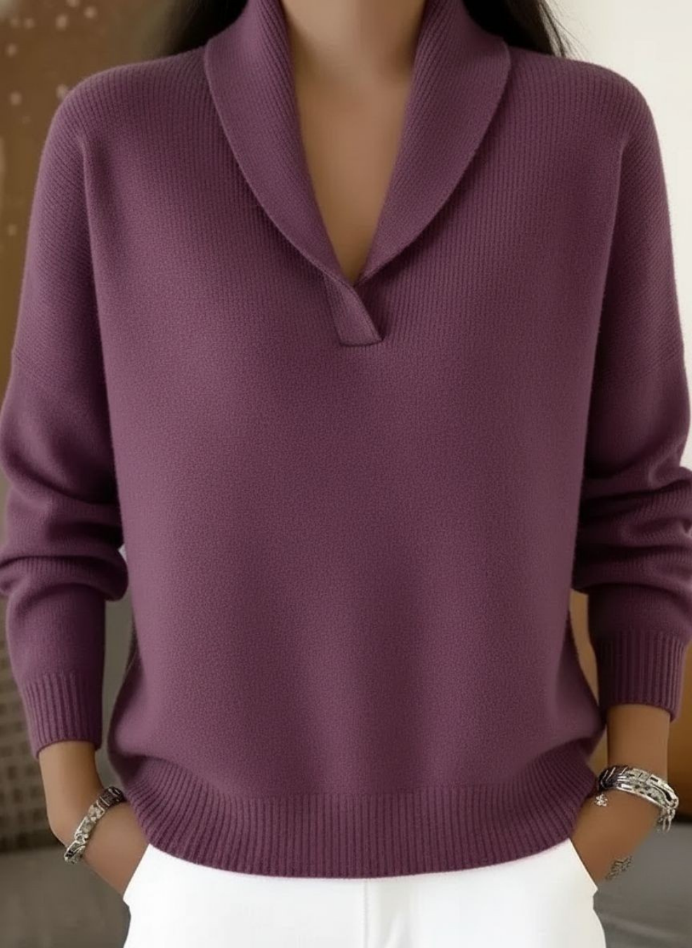 Harper Lane | Sweter z dekoltem V