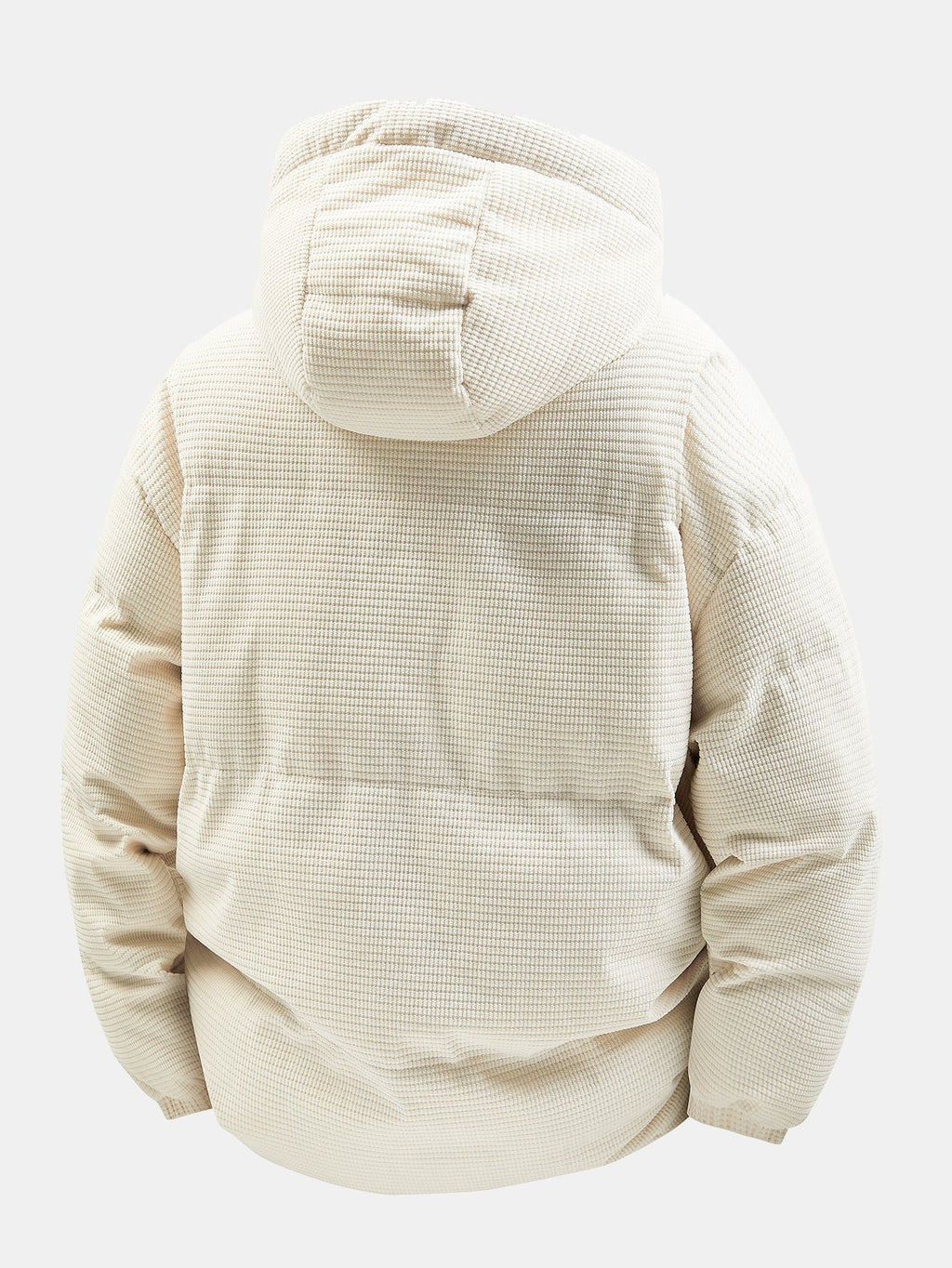 Teddyforet corduroy vattert Kurtka z kaptur