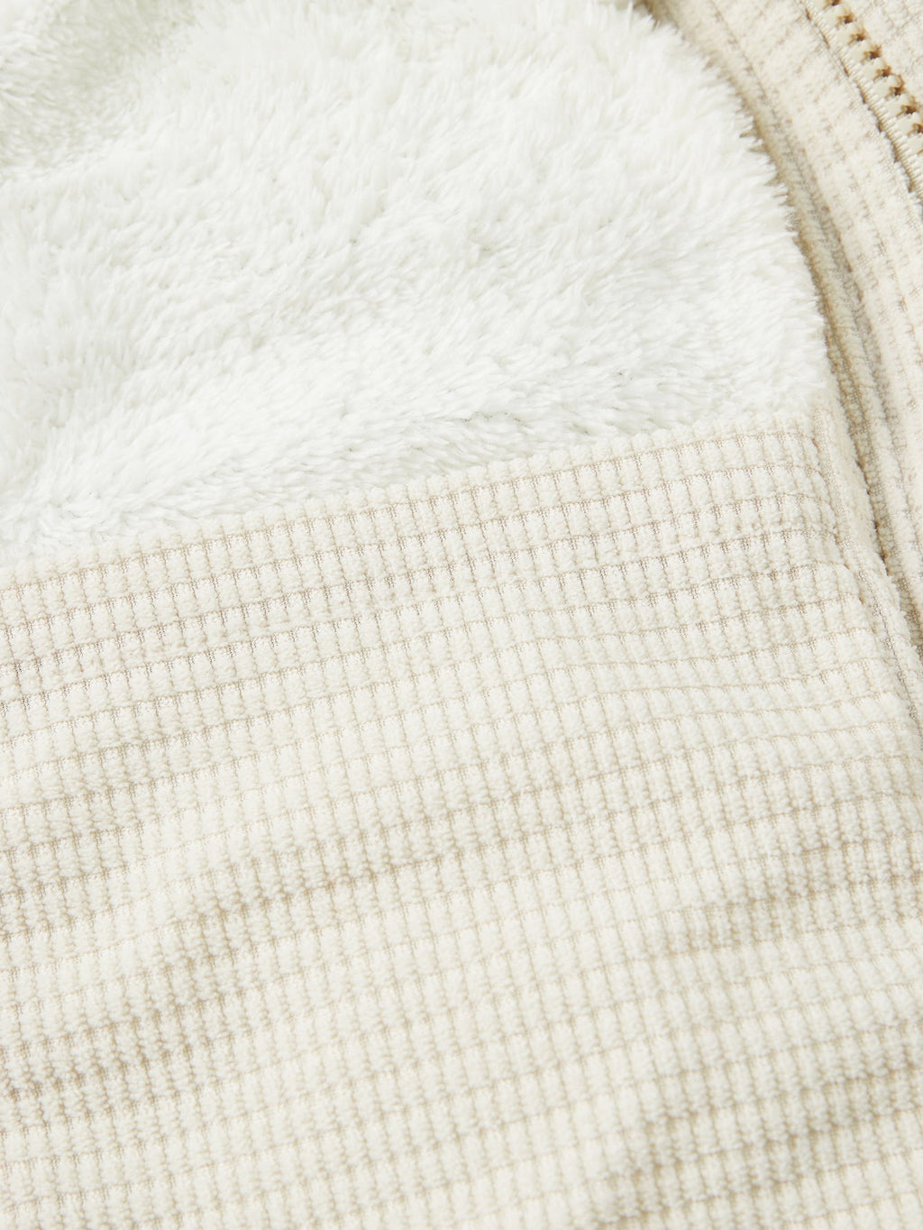 Teddyforet corduroy vattert Kurtka z kaptur