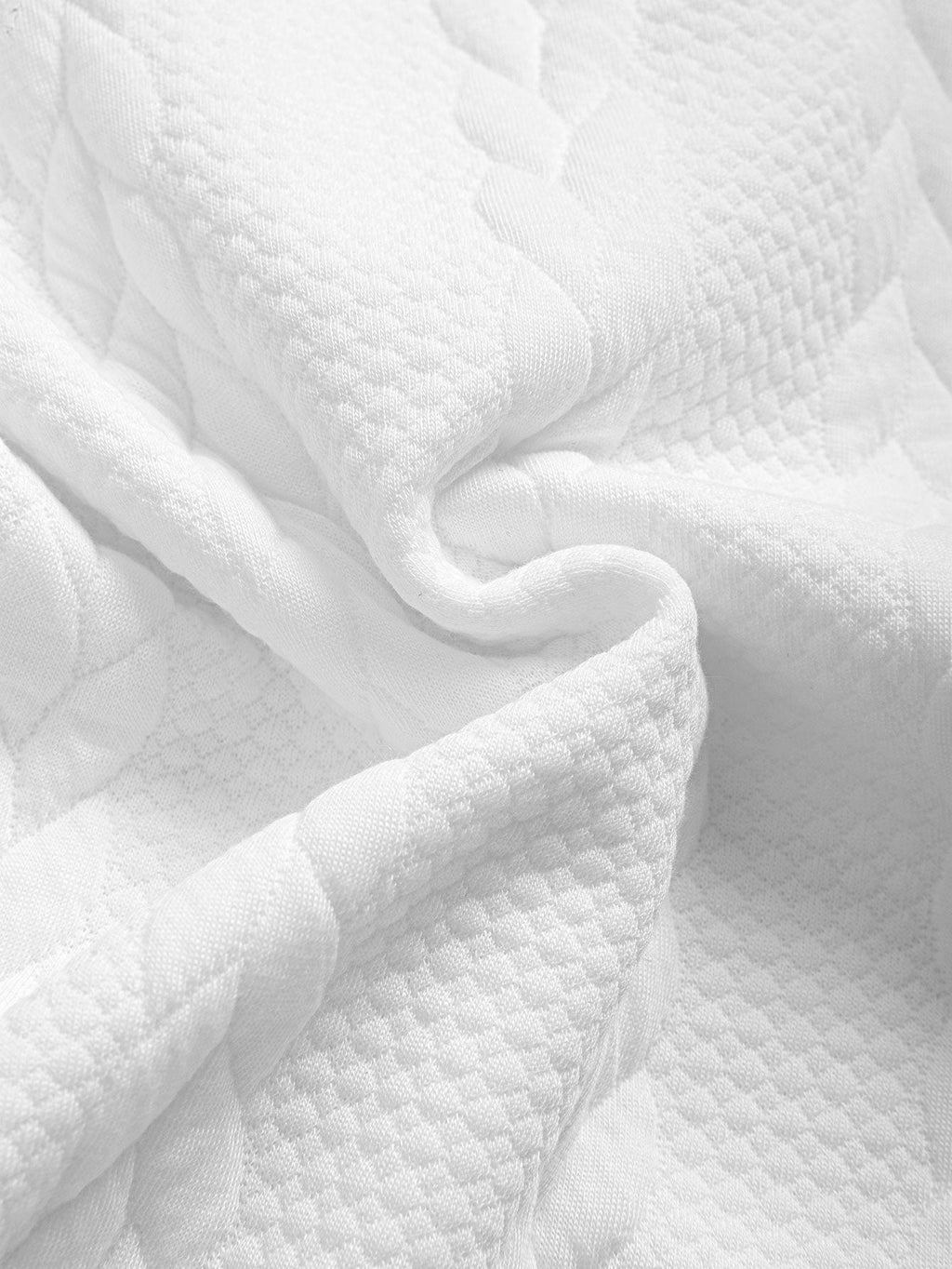 Avslappet Krój mellomlangt erme Twist jacquard T-shirt w szorty