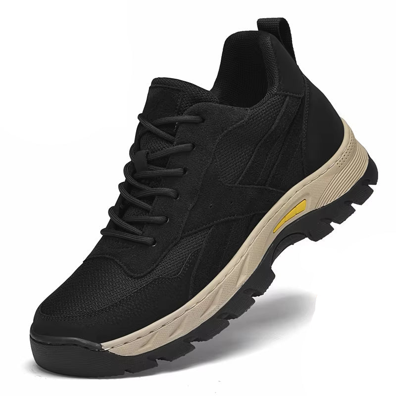 Buty męskie z skjult høyde – Oddychający sneakersyy w prawdziwy skóra w mesh, idealny na sport w fritid