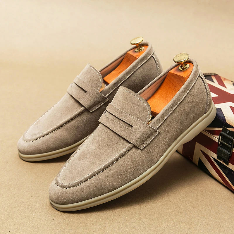 Firenze | Eleganckie mokasyny zamszowe