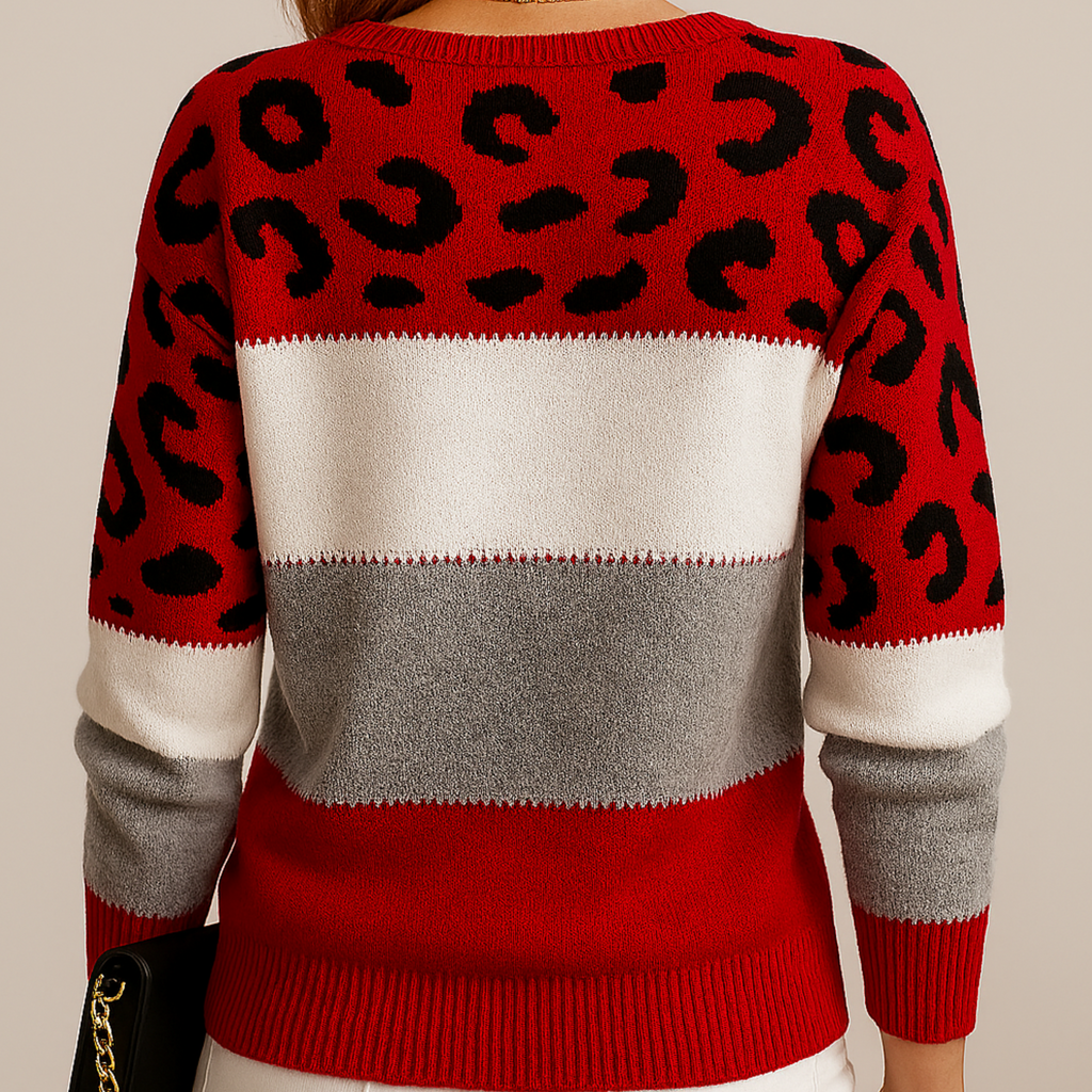 ScandiWear™ | Elegancki LeopardsSweter