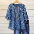 Bluzka vintage w kwiaty