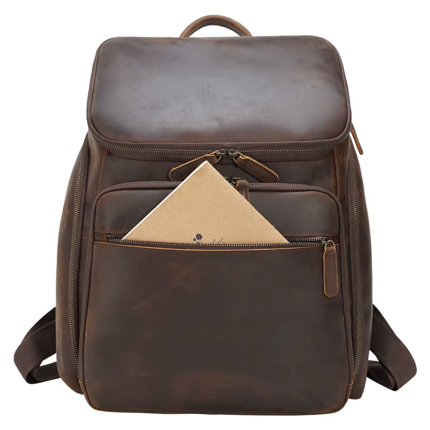 Nicholas - Herres Vintage Læder Laptop Plecak