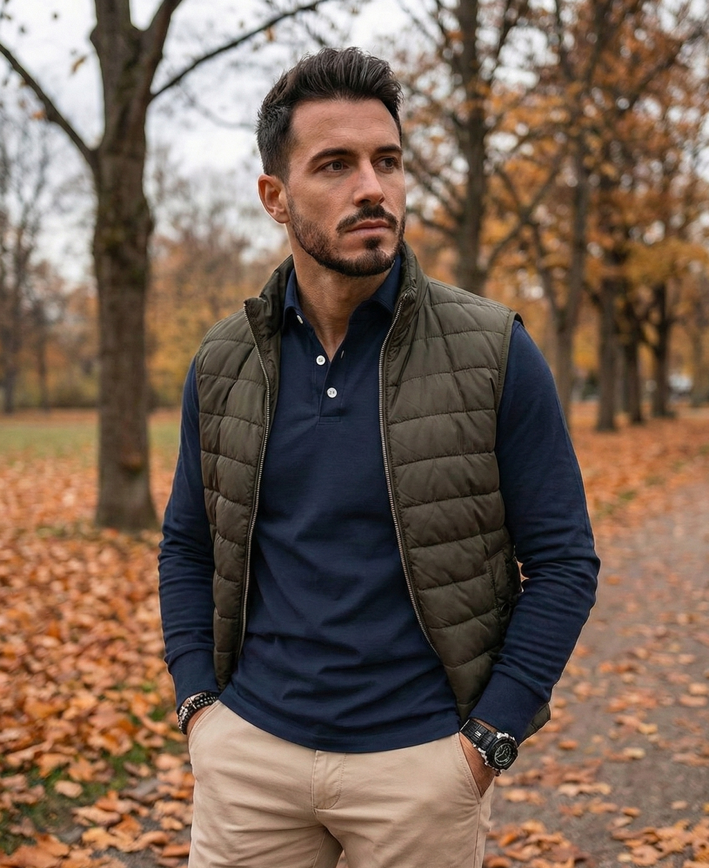 Milan | Premium z długim rękawem Polo