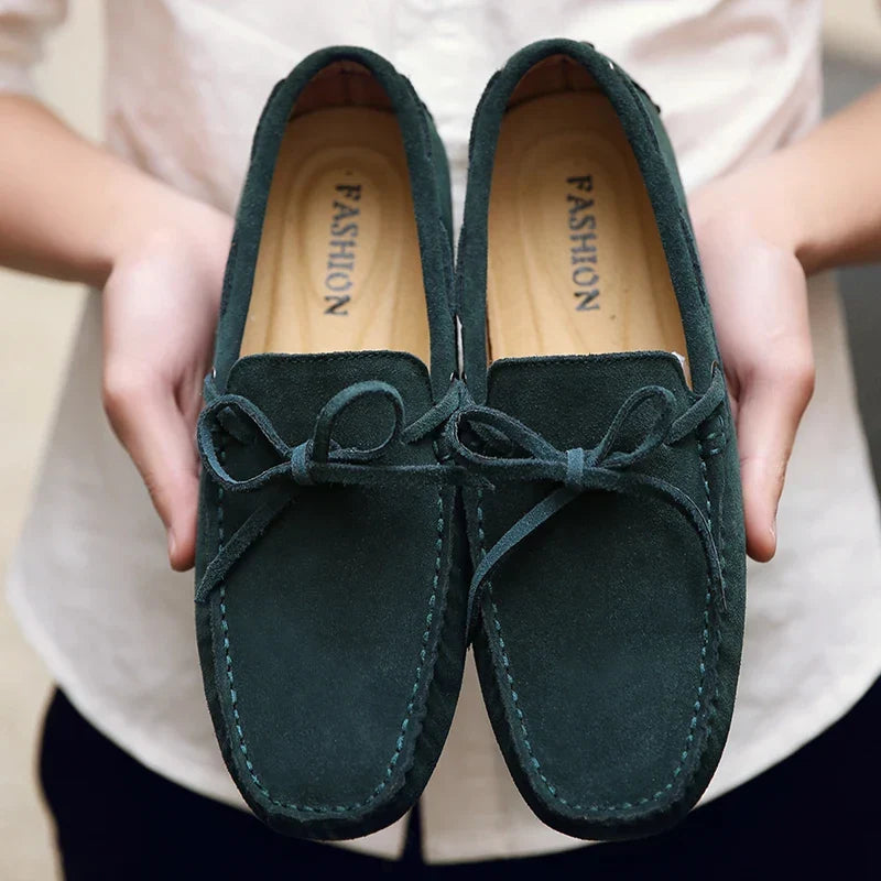 Casual | Letnie mokasyny zamszowe