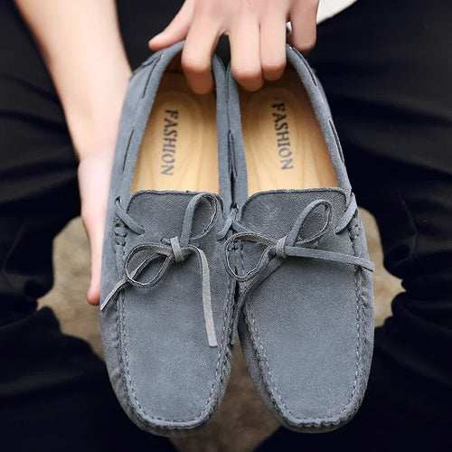 Casual | Letnie mokasyny zamszowe