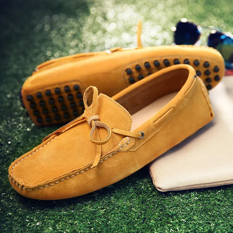 Casual | Letnie mokasyny zamszowe