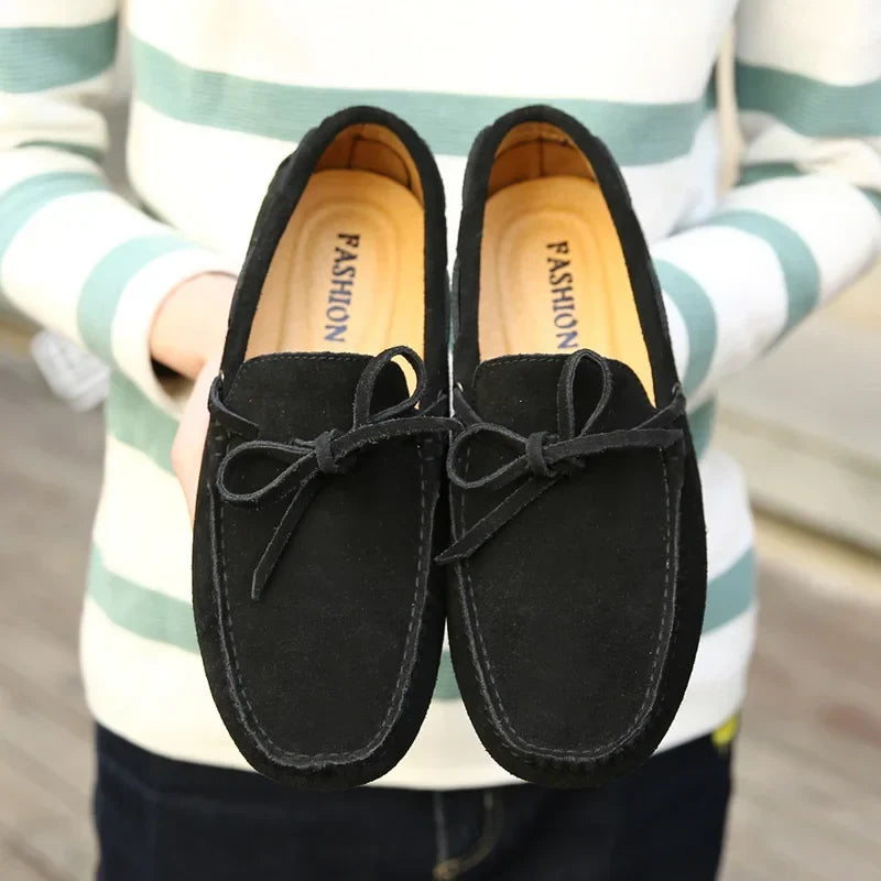 Casual | Letnie mokasyny zamszowe
