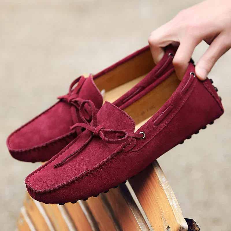 Casual | Letnie mokasyny zamszowe