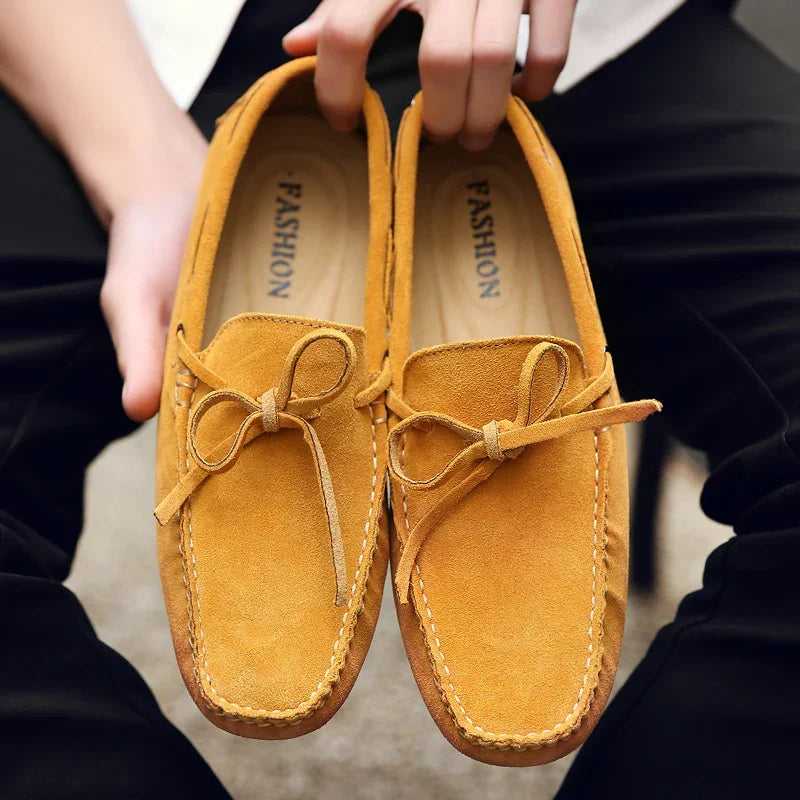 Casual | Letnie mokasyny zamszowe