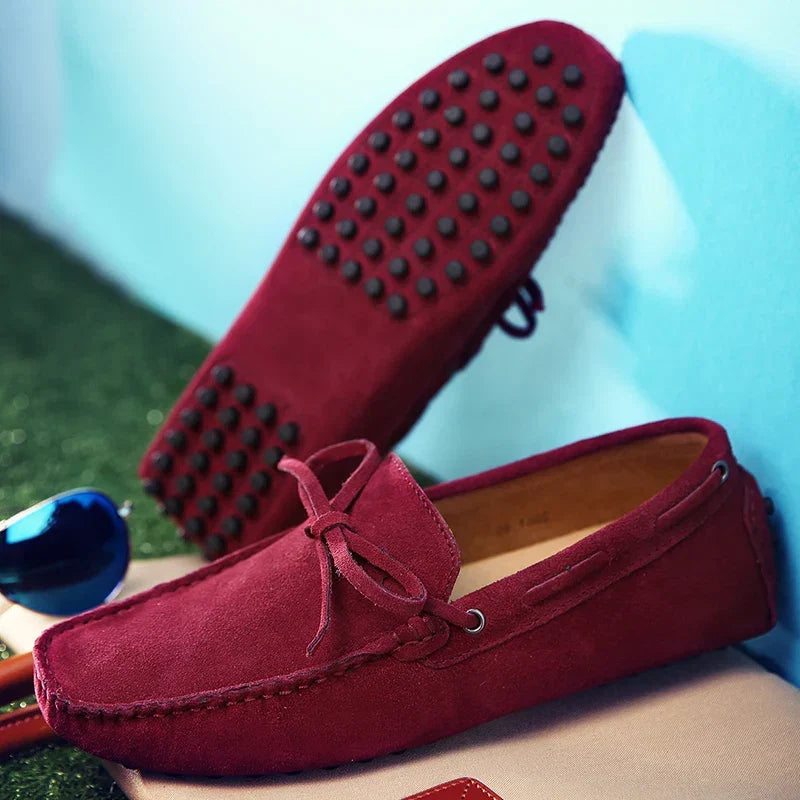 Casual | Letnie mokasyny zamszowe