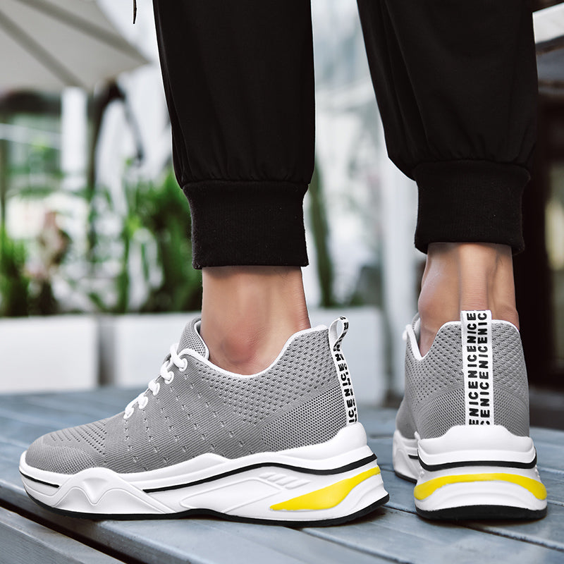 Buty męskie z høydeøkning | Eleganckie høydeforhøyende Buty 6 cm – Sort w Szary