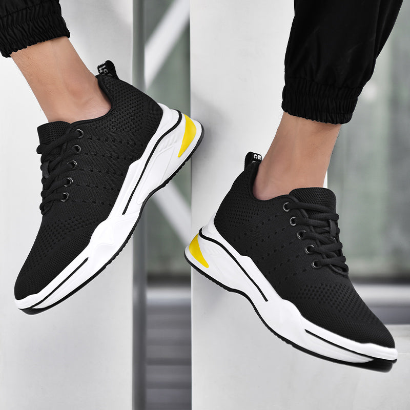 Buty męskie z høydeøkning | Eleganckie høydeforhøyende Buty 6 cm – Sort w Szary