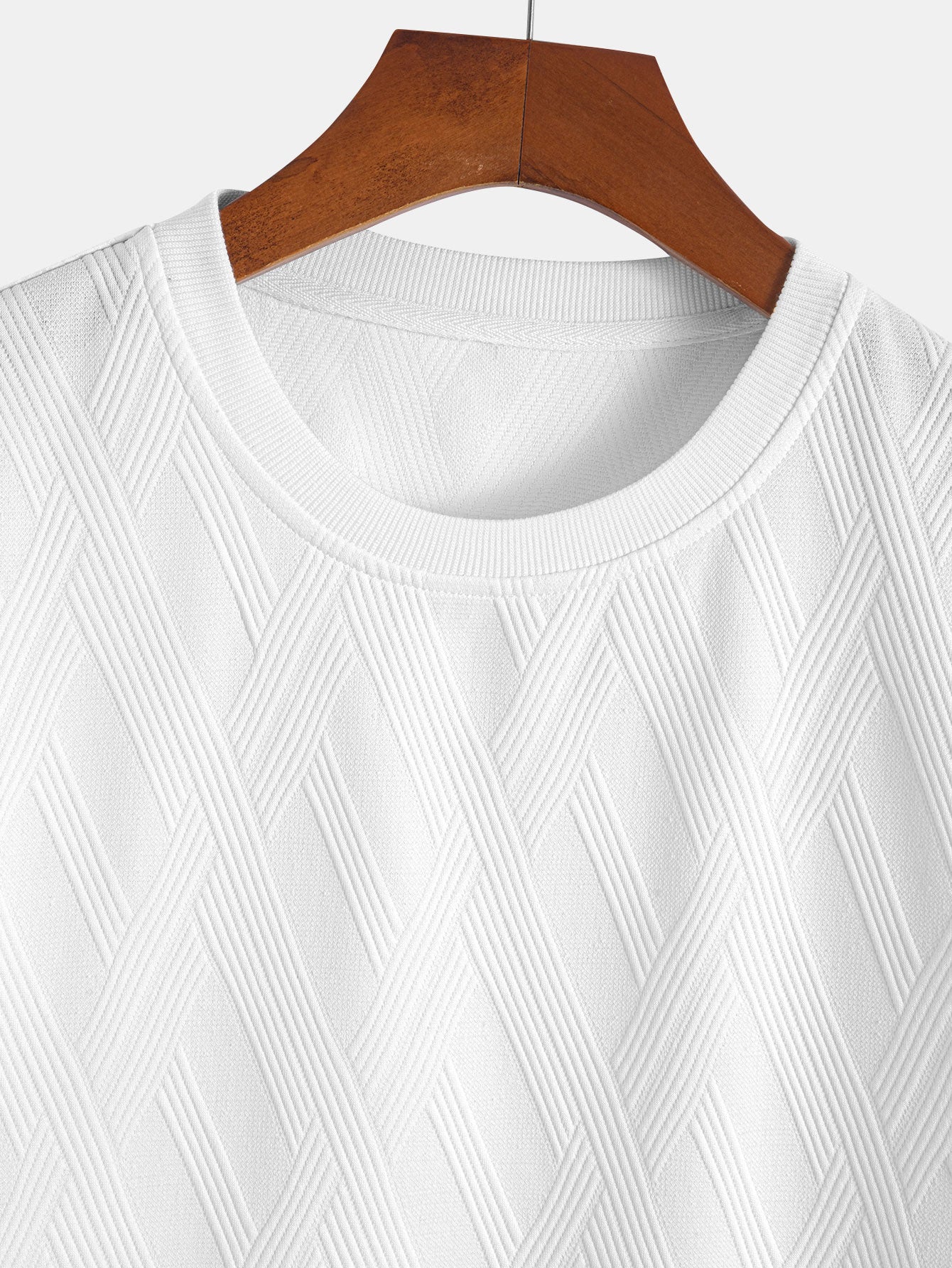 Diamantjakard buekant T-shirt w Diamantjakard szorty