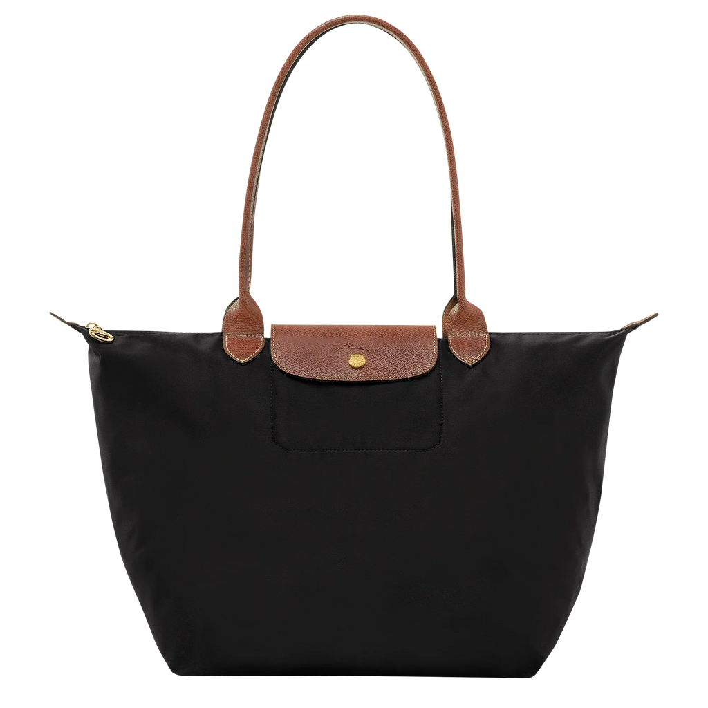 Longchamp - Stor Le Pliage Tote, Czarny