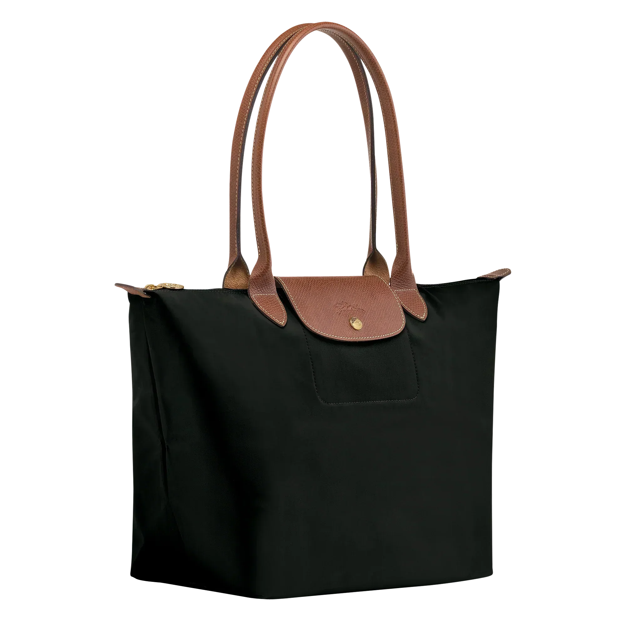 Longchamp - Stor Le Pliage Tote, Czarny