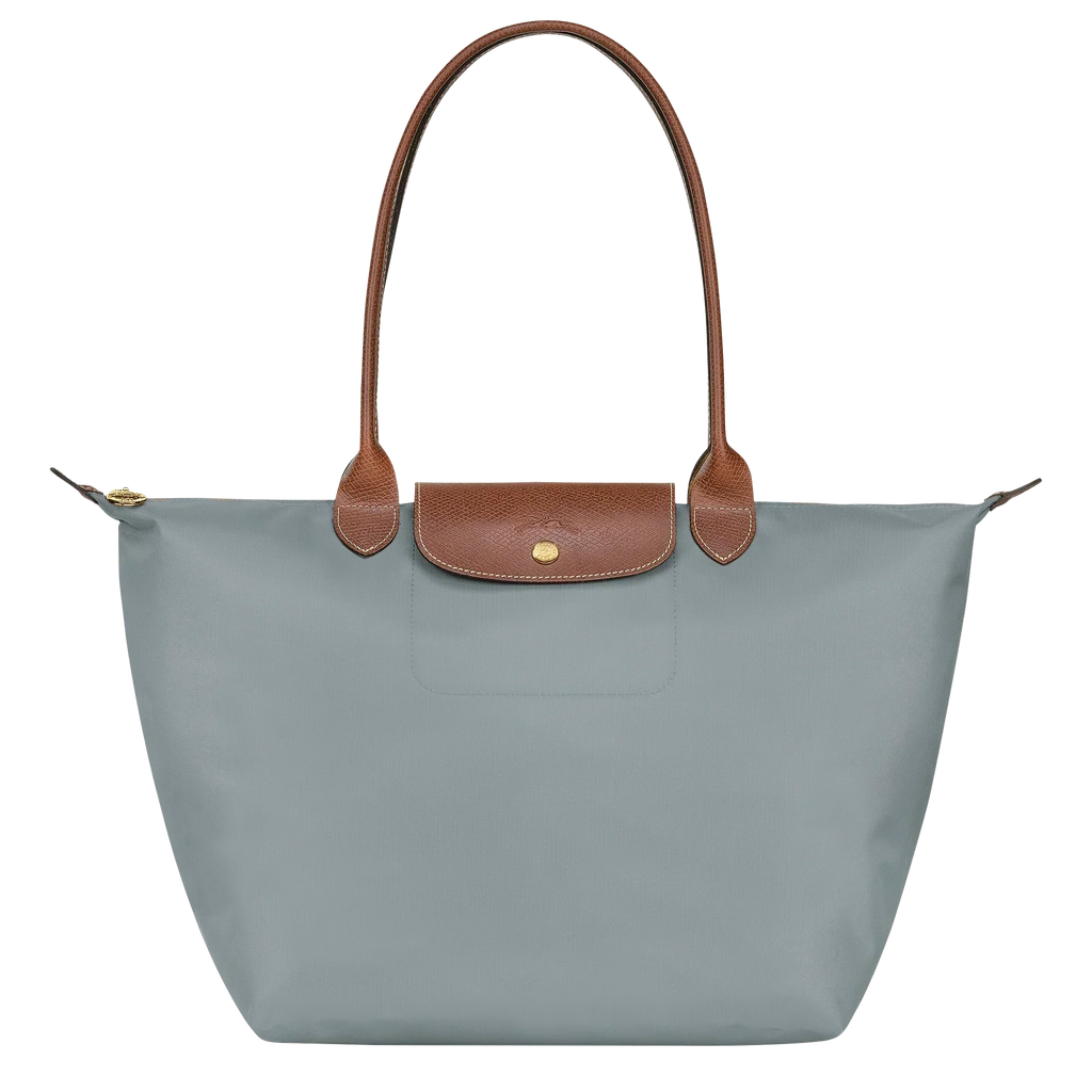 Longchamp - Stor Le Pliage toteTorebka, Stål