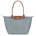 Longchamp - Stor Le Pliage toteTorebka, Stål