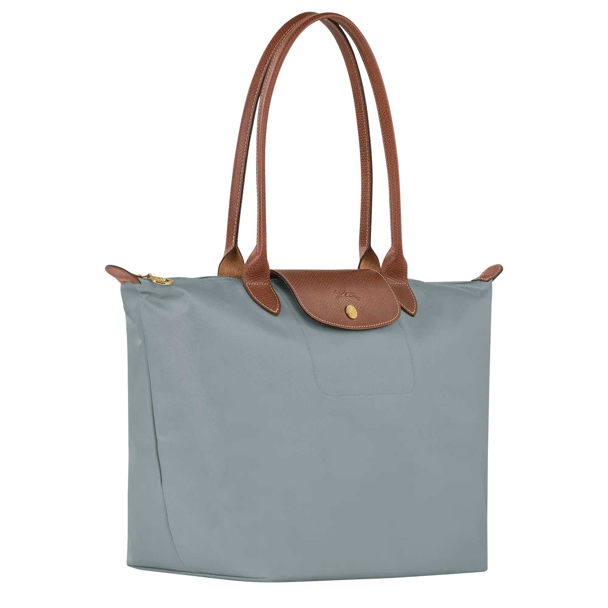 Longchamp - Stor Le Pliage toteTorebka, Stål