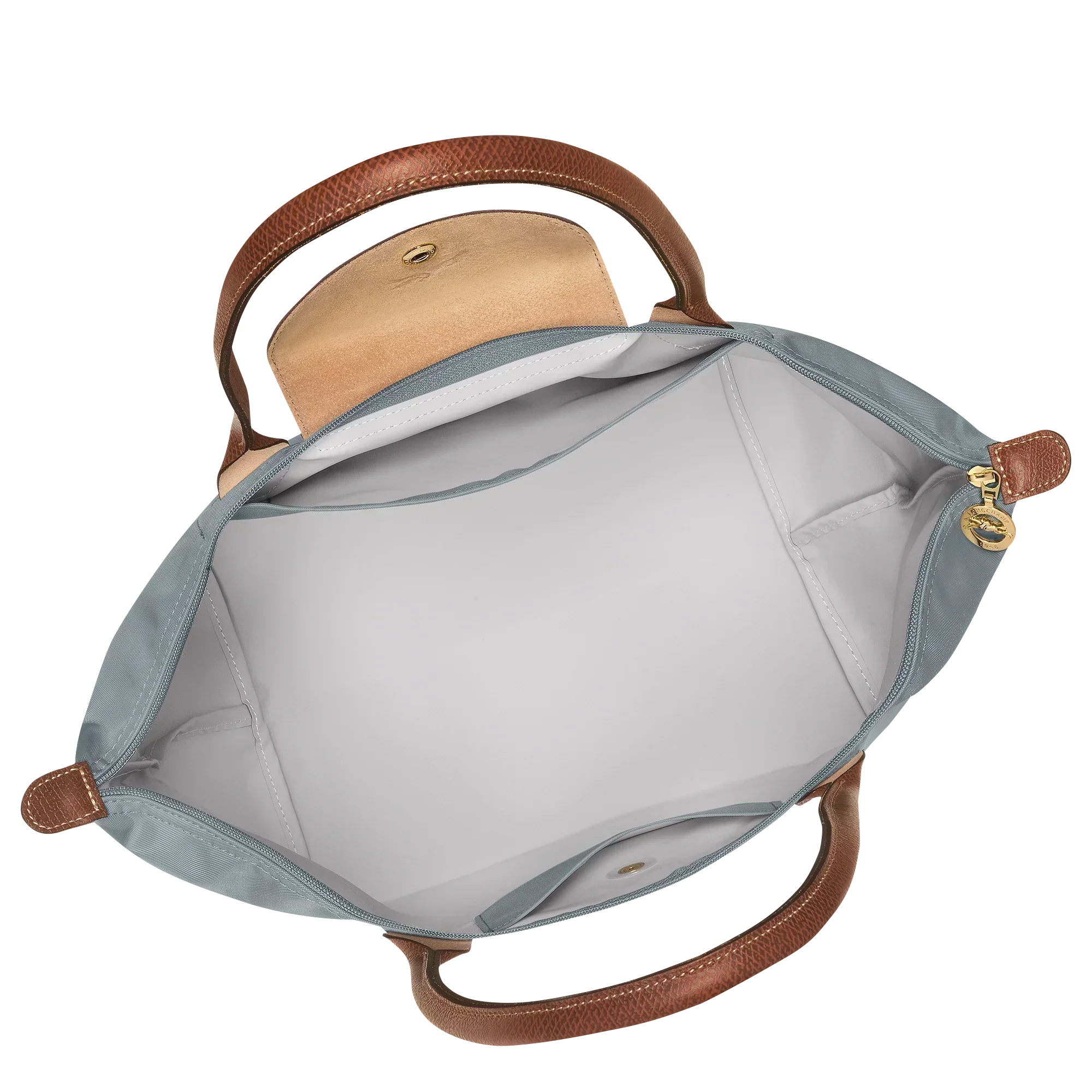 Longchamp - Stor Le Pliage toteTorebka, Stål