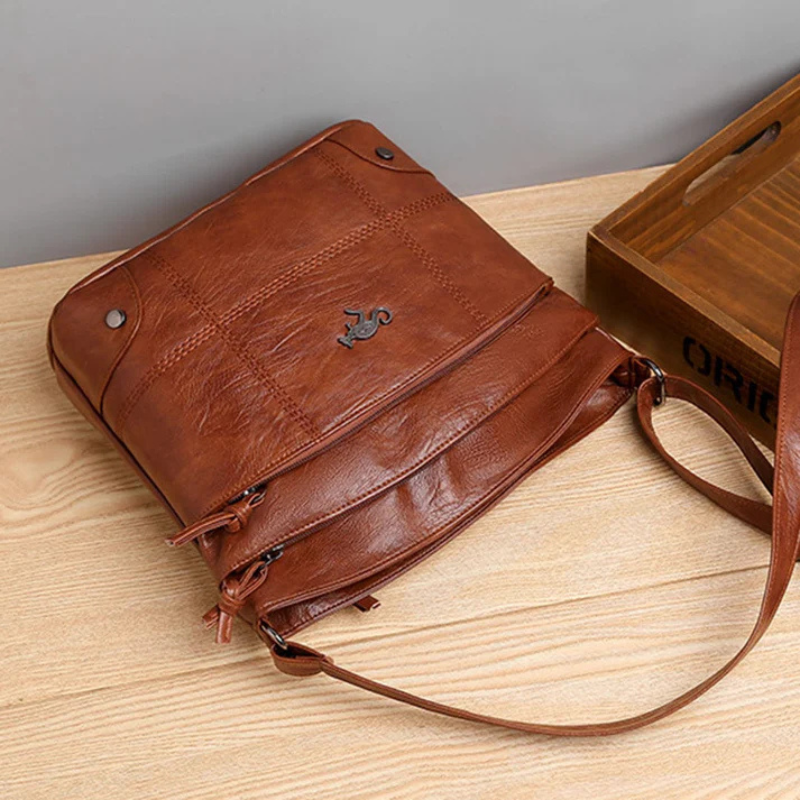 skóra Kenguru Pin Crossbody Torba