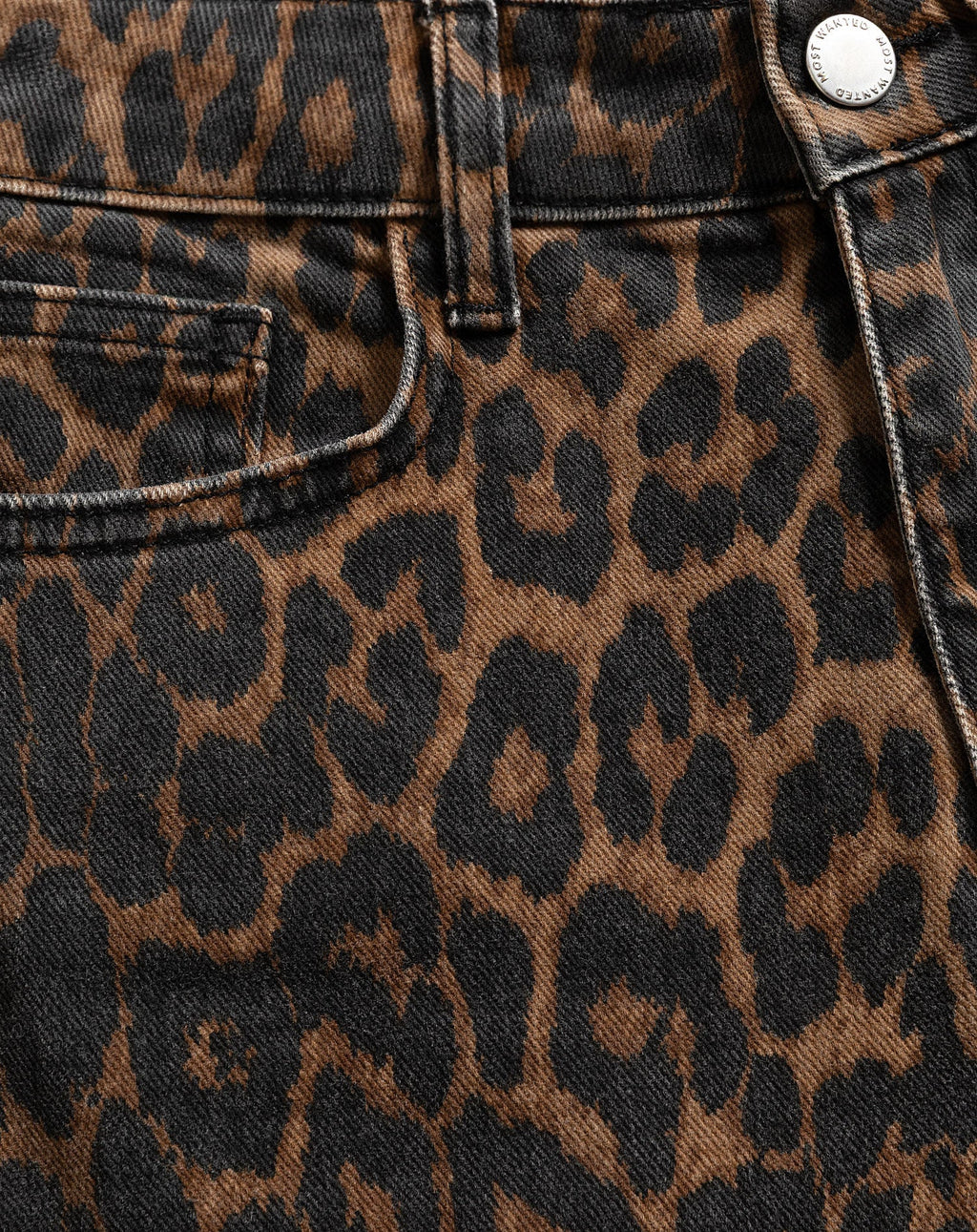 LEOPARD BOOTCUT JEANS