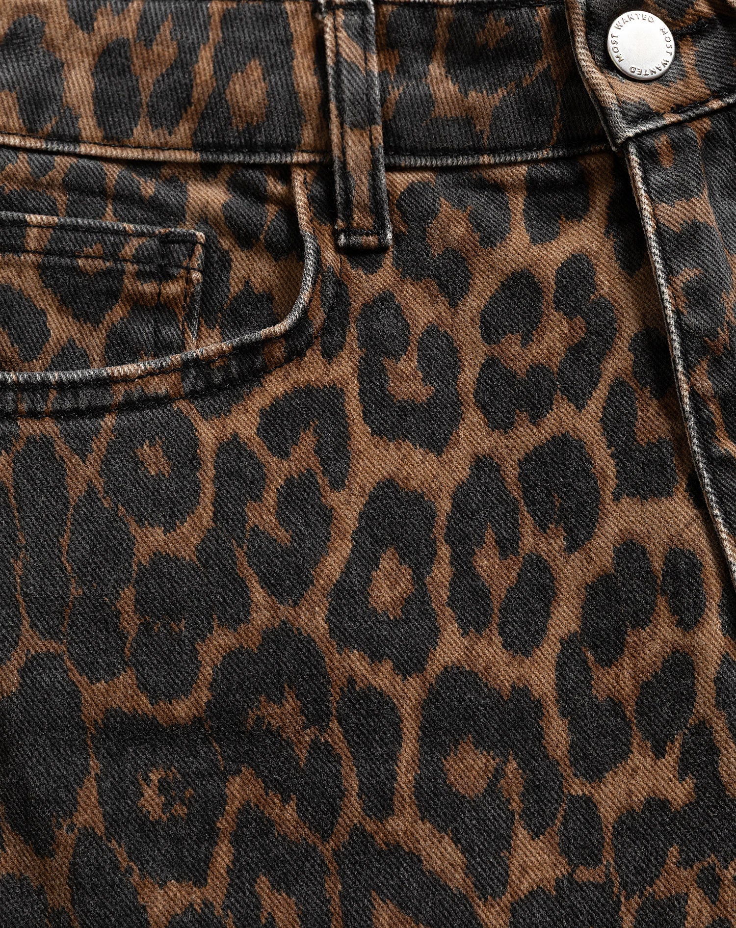 LEOPARD BOOTCUT JEANS
