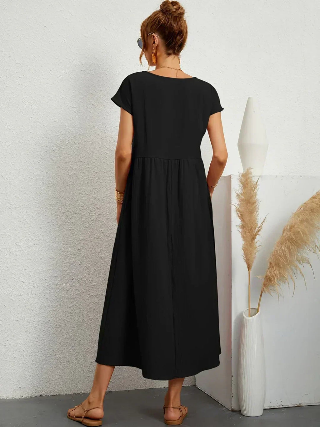 HEIKE™ – Flytende sukienka midi z ponadczasową elegancję