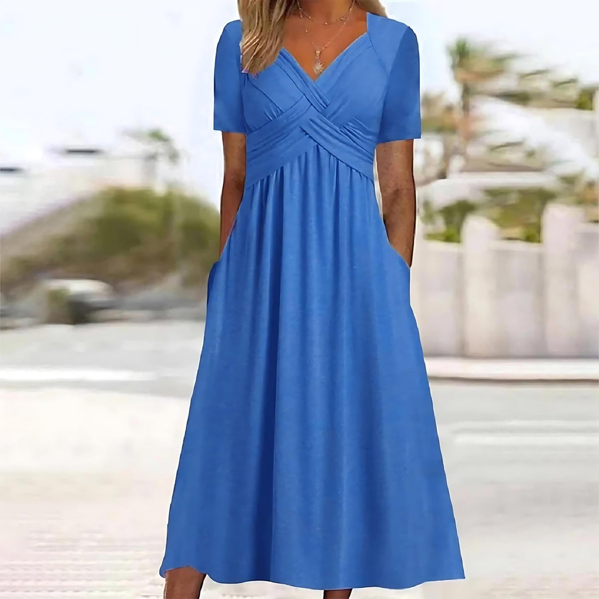 Isadora | Elegancka sukienka midi o kroju A