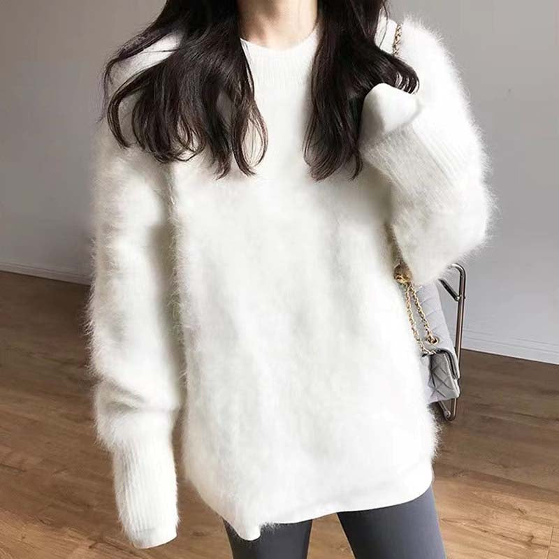 Casualowy Jednolity Sweter