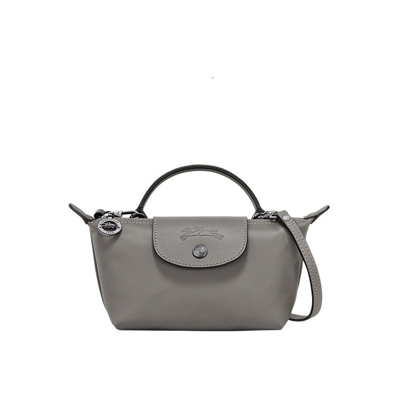 Mini skóra Longchamp-Torebka - Szary