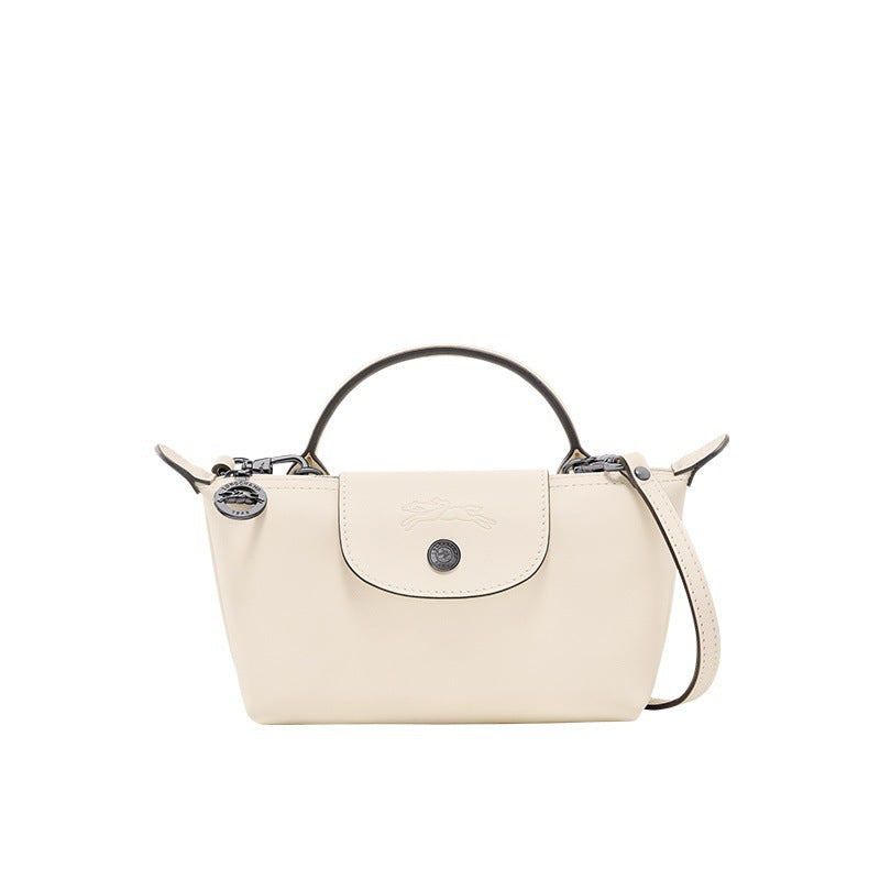 Mini skóra Longchamp-Torebka – Biały