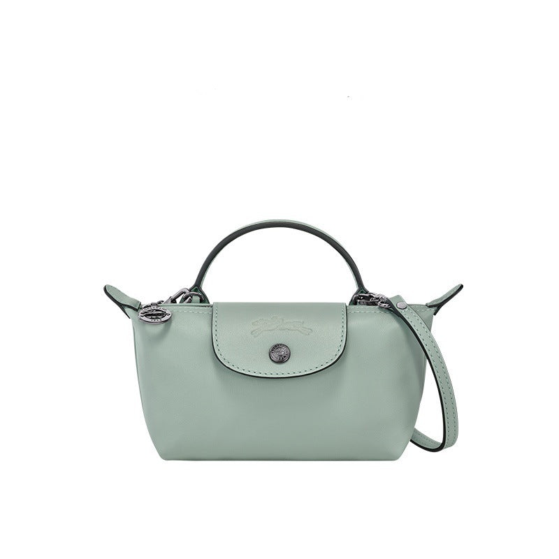 Mini lærTorebka Longchamp - Jasnoniebieski