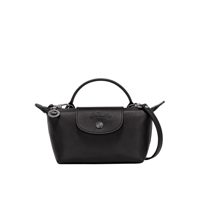 Mini skóra Longchamp-Torebka - Czarny