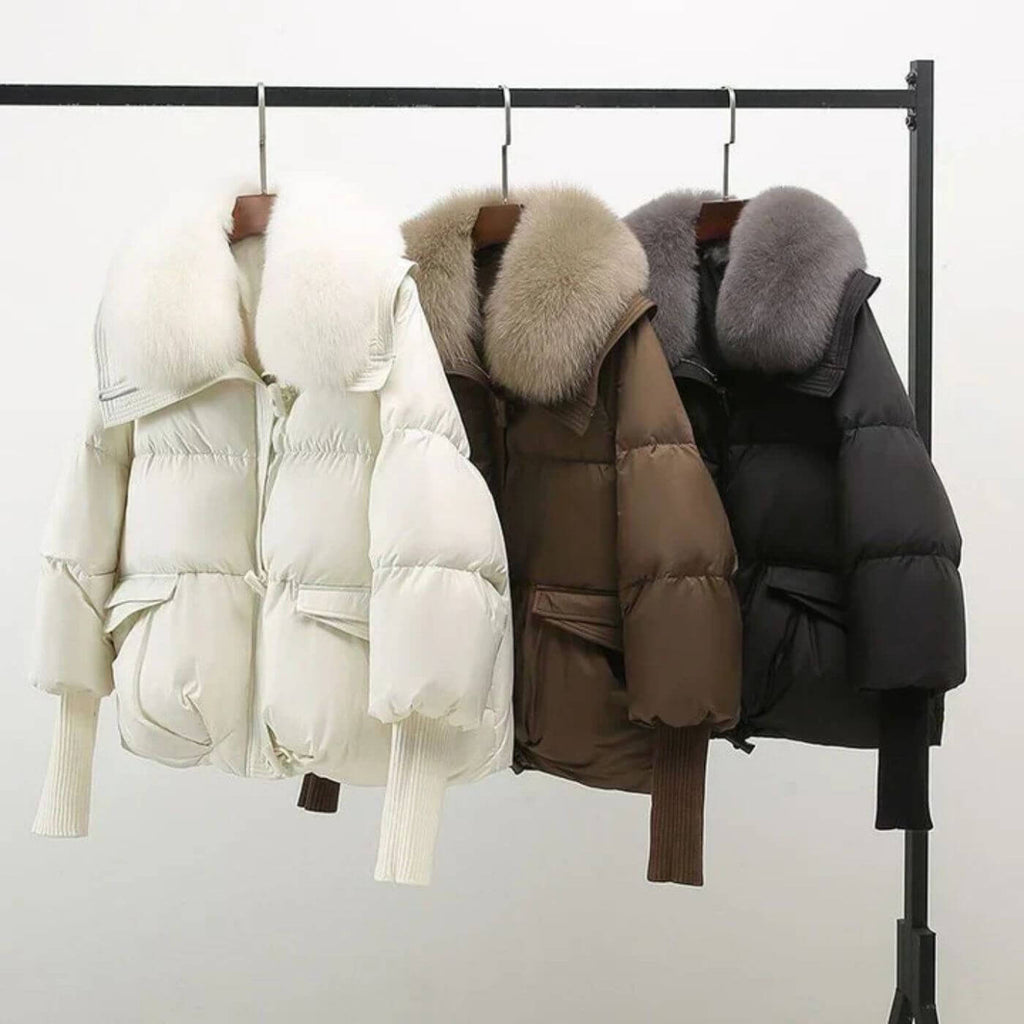 Scandiwear - Elegancki ZimadunKurtka z Pelskrage