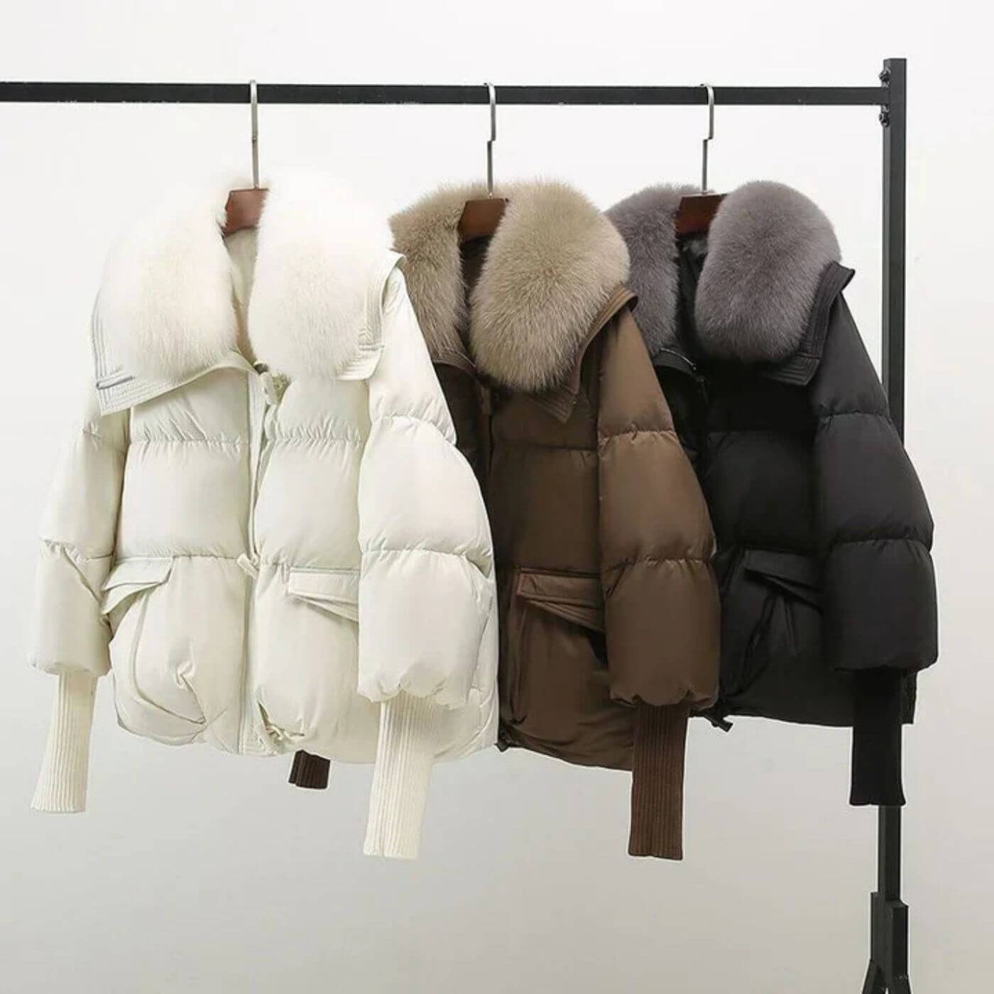 Scandiwear - Elegancki ZimadunKurtka z Pelskrage