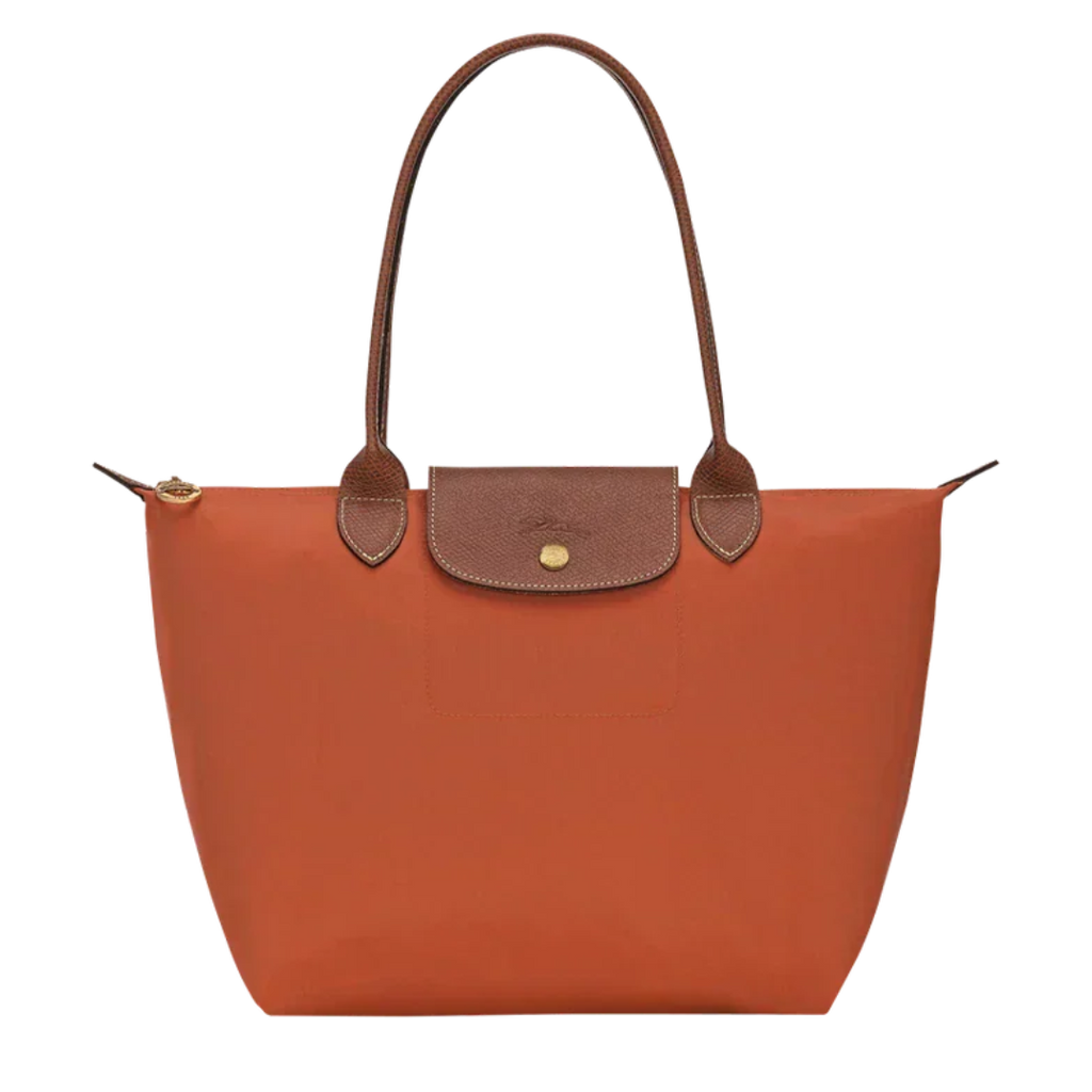 Longchamp - stor Le Pliage Tote, mursteinKolort