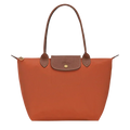 Longchamp - stor Le Pliage Tote, mursteinKolort