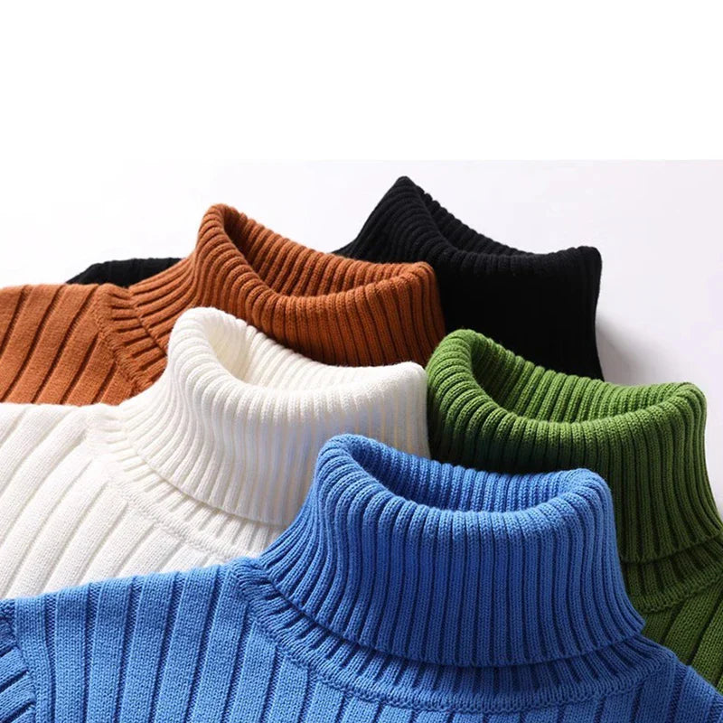 Høyhalset Sweter dla mężczyzn – (opptil 4XL)