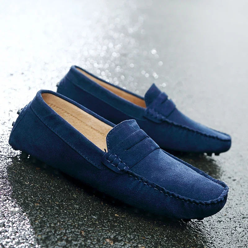 Casual | Zamszowe mokasyny