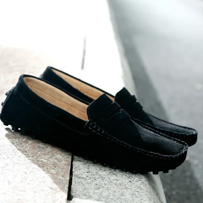 Casual | Zamszowe mokasyny