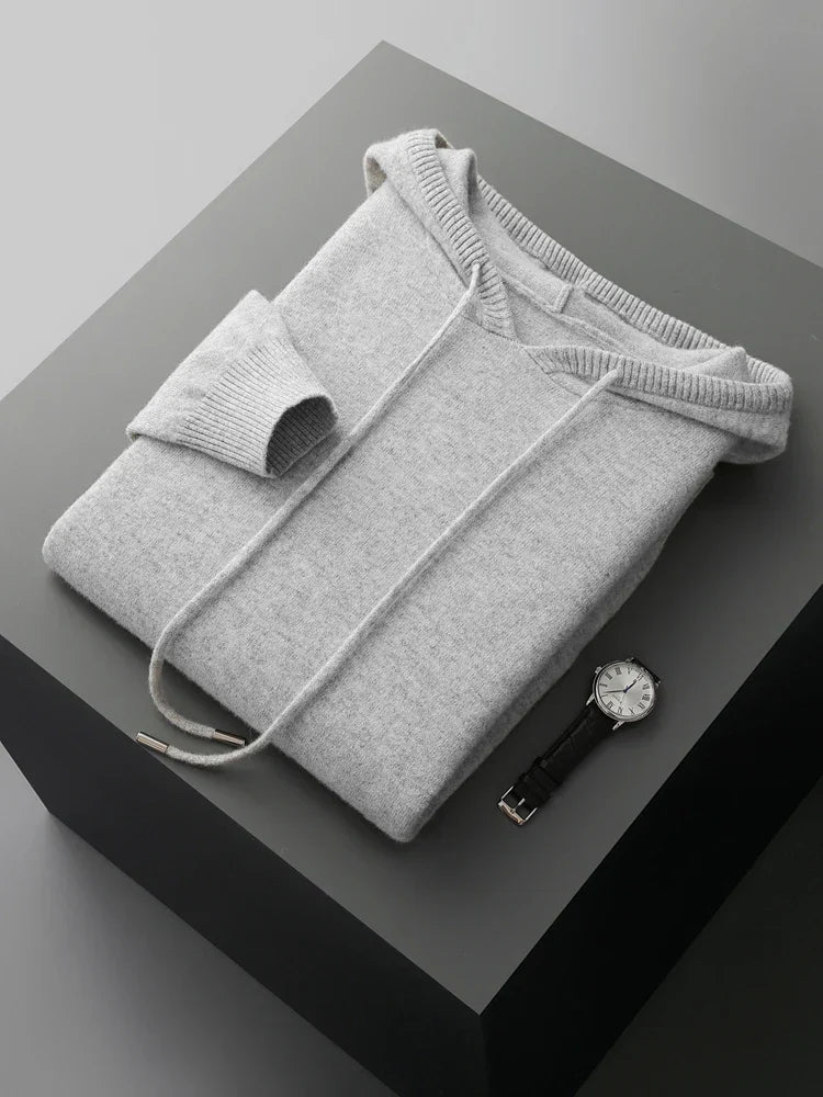Sirlus | Bluza z kapturem z wełny merino