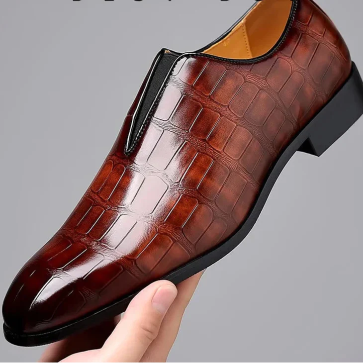 Klasyczne Buty męskie w Britisk Retro-Styl – Eleganckie Oxfords do Bryllup w Fest