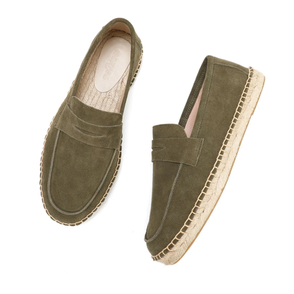 Eleganckie espadryle zamszowe