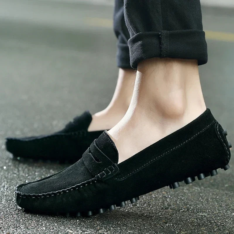 Casual | Zamszowe mokasyny