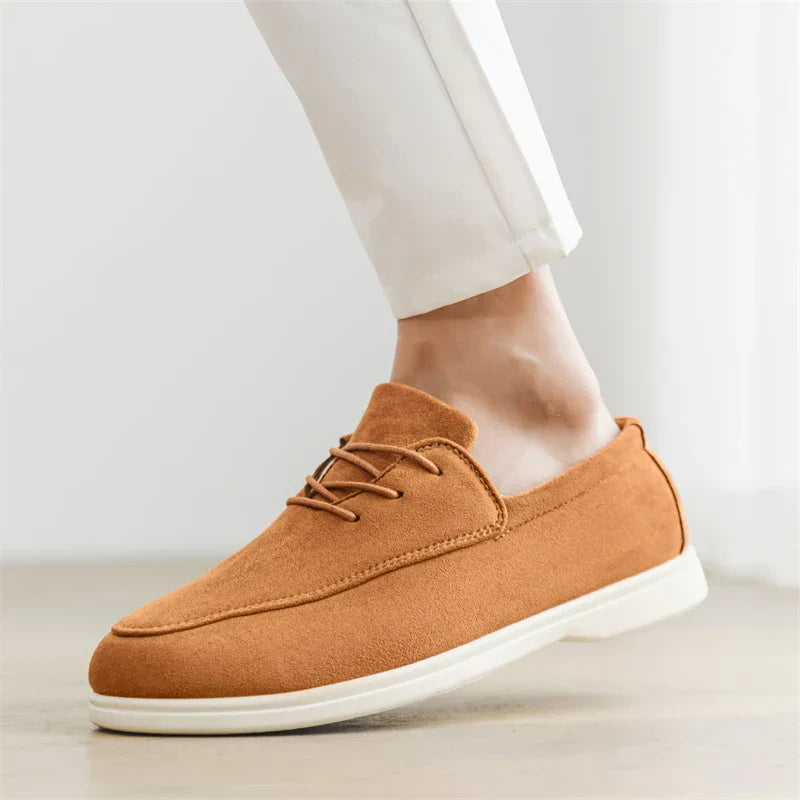 Stylrene Semskede Buty męskie – Wygodne Slip-on Loafers dla Hverdag w Kjøring